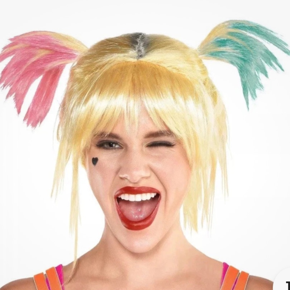DC Comics Harley Quinn Birds of Prey NEW Multicolor Wig Adult costume cosplay